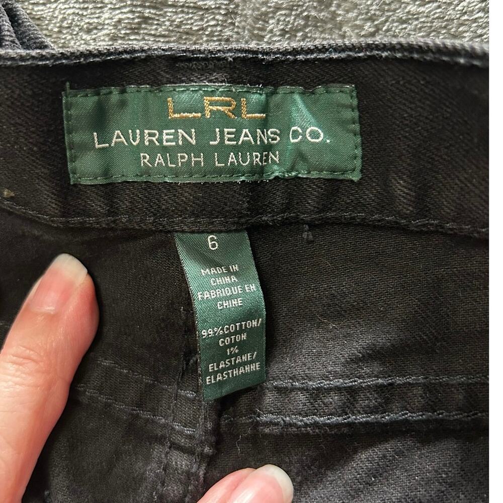 Lauren Ralph Lauren black denim boot cut jeans, Size 6 - Picture 4 of 10